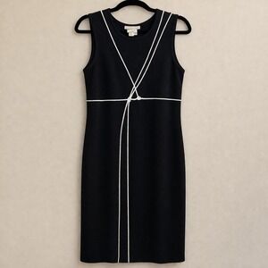 Coldwater Creek Petite Medium Black Maxi Dress‎ Sleeveless Rope Detail Cruise...
